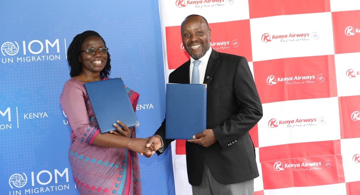 Kenya Airways and IOM Kenya Unite to Combat Trafficking in Persons and Protection of Migrants